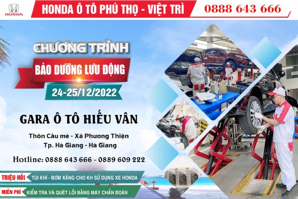 Chương trình: Bảo dưỡng lưu động – tại TP. Hà Giang