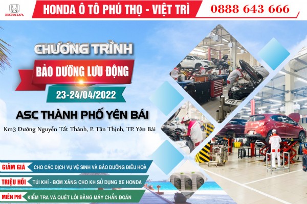 CHƯƠNG TRÌNH: BẢO DƯỠNG LƯU ĐỘNG (23/04)