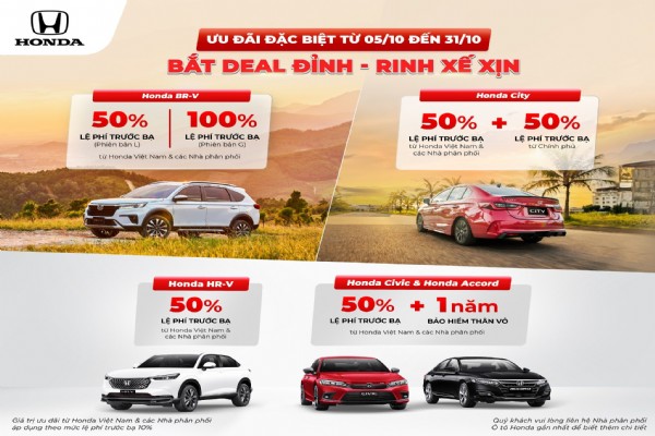 Từ 05 - 31/10/2023: Bắt Deal Đỉnh - Rinh Xế Xịn